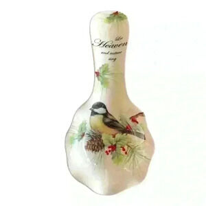 Cracker Barrel Christmas Spoon Rest Season Of Peace Red Cardinal Bird